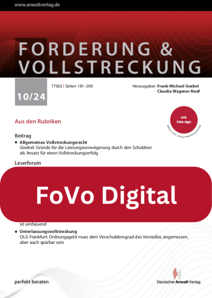 FoVo - Forderung und Vollstreckung Digital