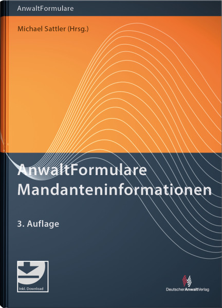 AnwaltFormulare Mandanteninformationen - Mängelexemplar